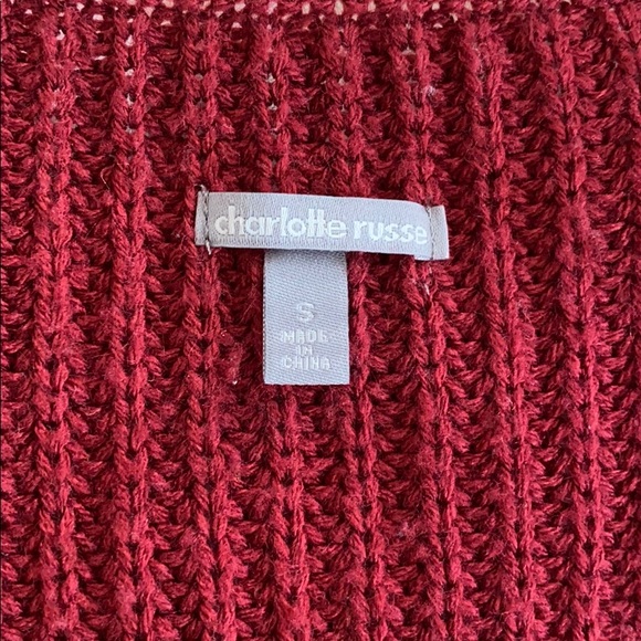 Charlotte Russe maroon sweater - Picture 3 of 5